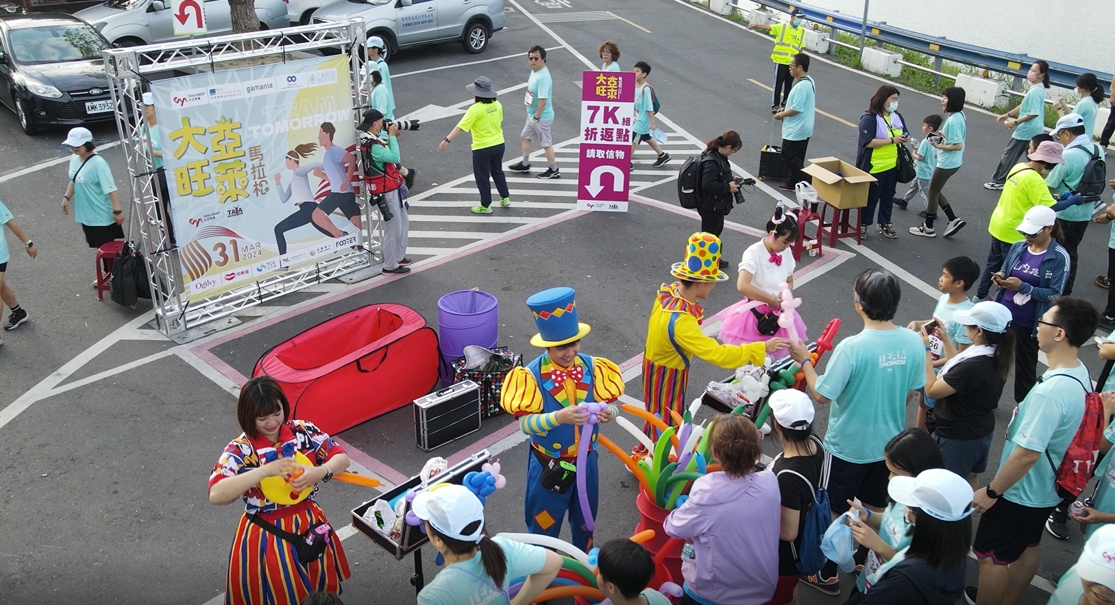 關廟鳳梨吃到飽「2024大亞旺萊馬拉松」31日登場 近7,000人一同跑進旺萊路（圖：大亞集團 提供）